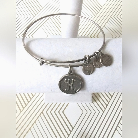 Alex and Ani Initials Collection "K" Charm Bangle - Picture 2 of 4